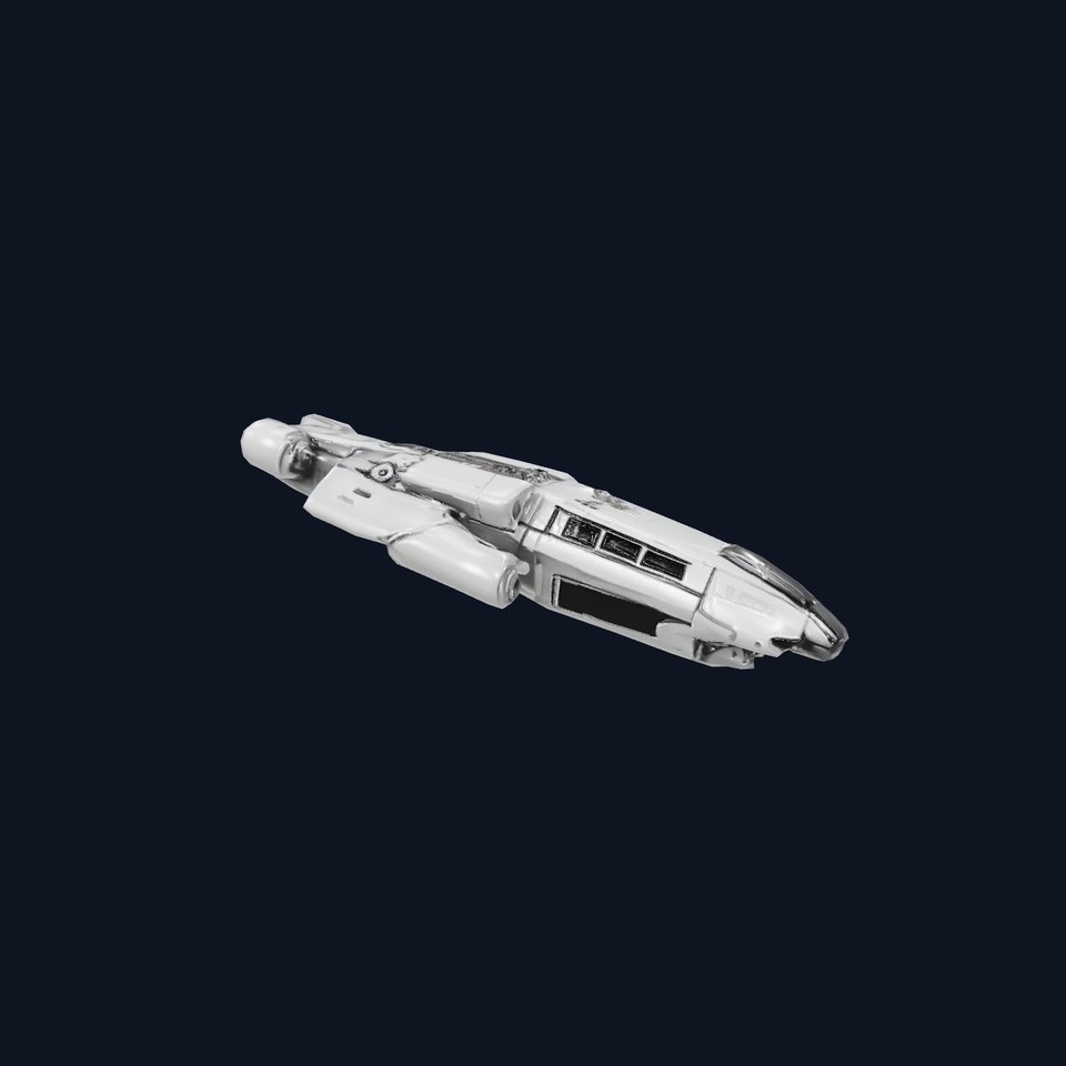 Futuristic Starship Explorer model pack